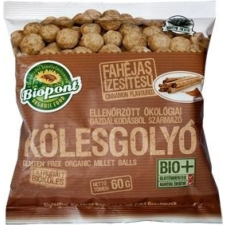 BioPont extrudált bio fahéjas kölesgolyó 60g alapvető élelmiszer