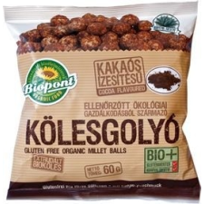 BioPont extrudált bio kakaós kölesgolyó 60g alapvető élelmiszer
