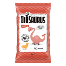 BioSaurus Babe Kukoricás snack ketchup 50 g biokészítmény