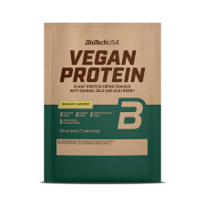BioTech Biotech vegan protein banán ízű fehérje italpor 25 g vitamin és táplálékkiegészítő