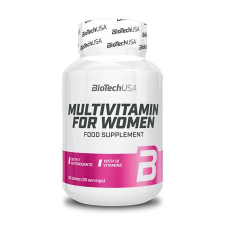 BioTech Multivitamin, 60 tabletta, nőknek, BIOTECH USA reform élelmiszer