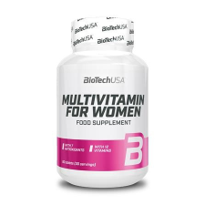 BioTech USA Multivitamin, 60 tabletta, nőknek, BIOTECH USA vitamin és táplálékkiegészítő