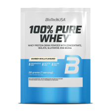 BioTechUSA 100% Pure Whey tejsavó fehérjepor - bourbon vanília (28g) vitamin és táplálékkiegészítő