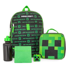 Bioworld Merchandising Minecraft - Mobs - Hátizsák, uzsonnás doboz, italos palack, medál medál