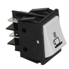  Bipolári kapcsoló fehér 16A 250V kávéfőző kellék