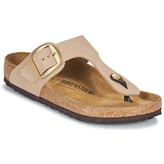 Birkenstock Lábujjközös papucsok Gizeh Big Buckle LENB Sandcastle Bézs 38