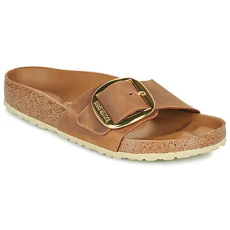 Birkenstock Papucsok Madrid Big Buckle LEOI Cognac HEX Barna 39