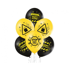 Birthday Zone léggömb, lufi 6 db-os 12 inch (30 cm) party kellék