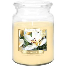BISPOL Green Leaves & Lily 500 g gyertya