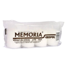 BISPOL Temetői gyertya Memoria, fehér 4× 70 g gyertya