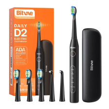 Bitvae Sonic toothbrush with tips set and travel case D2 (black) elektromos fogkefe