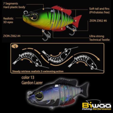  Biwaa Swimbait Seven S4&quot; 10cm 17g 13 Gardon Laser wobbler csali