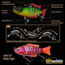  Biwaa Swimbait Seven S6" 15cm 60g 35 Ruby Tiger wobbler csali