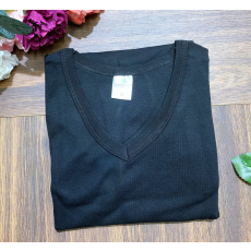 BIYO TEKS Turkey Férfi V- nyakú Póló 100% Pamut fekete