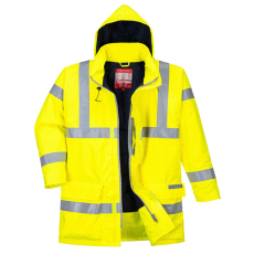  Bizflame Rain Hi-Vis antisztatikus FR kabát PW_S778YER5XL Sárga - 5XL méret