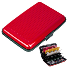  Biztonsági alumínium pénztárca/kártyatartó - Piros - MS-335 pénztárca