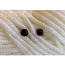  Biztonsági szem, fekete 5mm - 1pár rövidáru