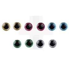  Biztonsági szemek glitterrel - 2 pár dekorációs kellék