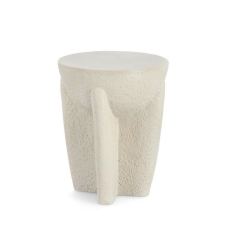  Bizzotto Caesar Dohányzóasztal Magnézium Fehér Texturált bútor