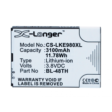  BL-48TH Akkumulátor 3100 mAh mobiltelefon akkumulátor