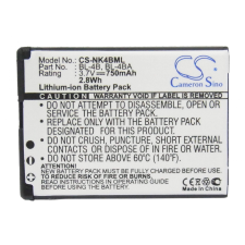 BL-4BA Akkumulátor 1000 mAh mobiltelefon akkumulátor