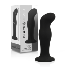  BLACK&amp;SILVER - SEAN PLUG ANÁLDUGÓ PRÉMIUM SZILIKON FEKETE vibrátorok