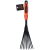 BLACK+DECKER Kézi lombseprű gumírozott markolat