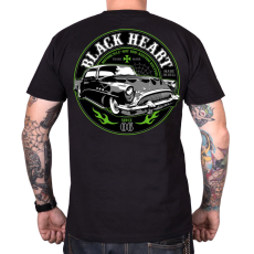 BLACK HEART Monster férfi póló fekete