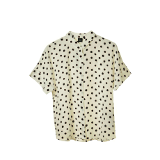  Black Label fehér, mintás, galléros női blúz – 36