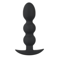 Black Velvet Heavy - 145g-os gömbös anál dildó (fekete) anál