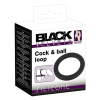  Black Velvet - szilikon péniszgyűrű (fekete) - 5cm