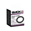 Black Velvet - szilikon péniszgyűrű (fekete) - 5cm
