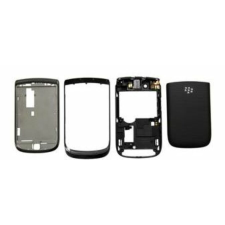 BlackBerry 9800 Torch komplett ház, Előlap, fekete mobiltelefon, tablet alkatrész