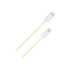 BlackBird adatkábel usb-c to lightning 1m, citromsárga (szőtt anyag) bh1585 kábel és adapter