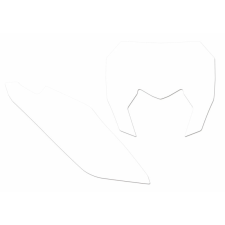 BlackBird Fekete Rigó Rendszám Matricák Fehér Sherco SE/SE-F egyéb motorkerékpár alkatrész