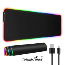 BlackBird Gamer egérpad MZ-RGB NightHalo 80x30cm 3mm RGB világítással BH1829 egérpad