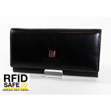 BLACKLINE RF védett, hosszú fekete női pénz-és irattárca W8144-5A pénztárca