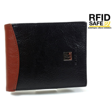 BLACKLINE RF védett, kombinált fekete-barna férfi pénztárca M8302-5B pénztárca