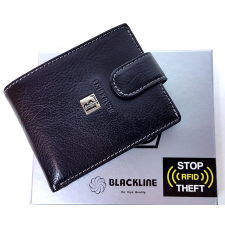 BLACKLINE RF védett, nyelves fekete férfi pénztárca M7225-5A pénztárca