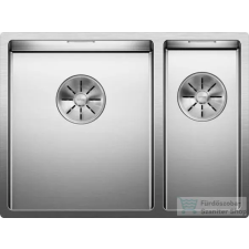 Blanco CLARON 340/180-U Selyemfényű rozsdamentes acél mosogató balos főmedencével 521609 (521609) mosogatótálca