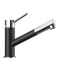 Blanco KANO-S Silgránit Fekete színű-CR Gránit - króm csaptelep (526174) csaptelep