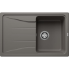 Blanco SONA 45S Silgranit egymedencés csepegtetőtálcás gránit mosogató, szifonnal, vulkánszürke, beépíthető