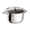Blaumann Blaumann Lábas üvegfedõvel 20 cm 3,8 literes rozsdamentes Gourmet Line BL-3872