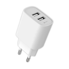 BLAUTEL 4-OK 2x USB-A Hálózati töltő - Fehér (5V / 2.4A) mobiltelefon kellék