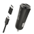 BLAUTEL 4-OK autós töltő 2 USB aljzat (5V / 3400mA + Type-C adapter + microUSB kábel) FEKETE Nokia 6300 4G, Alcatel 3080G 4G, Gigaset GL390, Alcatel 3L (2020) OT-5029D, Xiaomi Redmi 10A, TCL 403, Panasoni