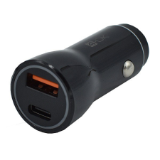 BLAUTEL 4-OK autós töltő USB aljzat / Type-C aljzat (4.5V / 5000mA, 20W, PD gyorstöltés támogatás) FEKETE (CMPD2U) mobiltelefon kellék