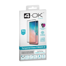 BLAUTEL 4-OK képernyővédő üveg (3D full glue, íves, karcálló, tokbarát, ujjlenyomat olvasó, 9H) FEKETE Samsung Galaxy S22 Ultra 5G (SM-S908) mobiltelefon kellék