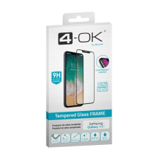 BLAUTEL 4-OK képernyővédő üveg (3D full glue, íves, teljes felületén tapad, tok barát, karcálló, 9H) FEKETE [Samsung Galaxy A41 (SM-A415F)] mobiltelefon kellék