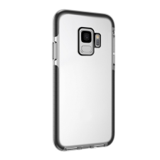 BLAUTEL 4-OK szilikon telefonvédő (közepesen ütésálló, légpárnás keret) FEKETE Samsung Galaxy S9 (SM-G960) tok és táska