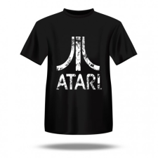 Blaze Entertainment , Atari T-Shirt, (XXL), Distressed logó (AP5), Retro, Fekete, Gaming póló férfi póló